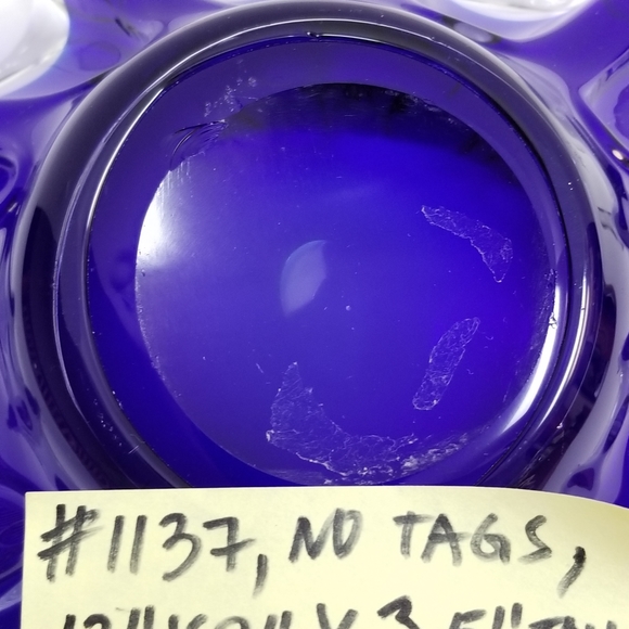 #1137 Continental Creations Ocean Spray Blue Bowl - Picture 8 of 9